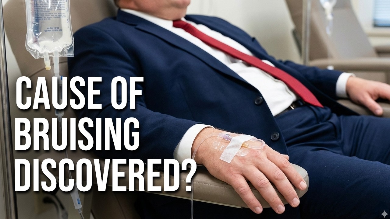 REAL DOCTOR examines Trump's NEW BRUISING (is it IV infusions for dementia?)