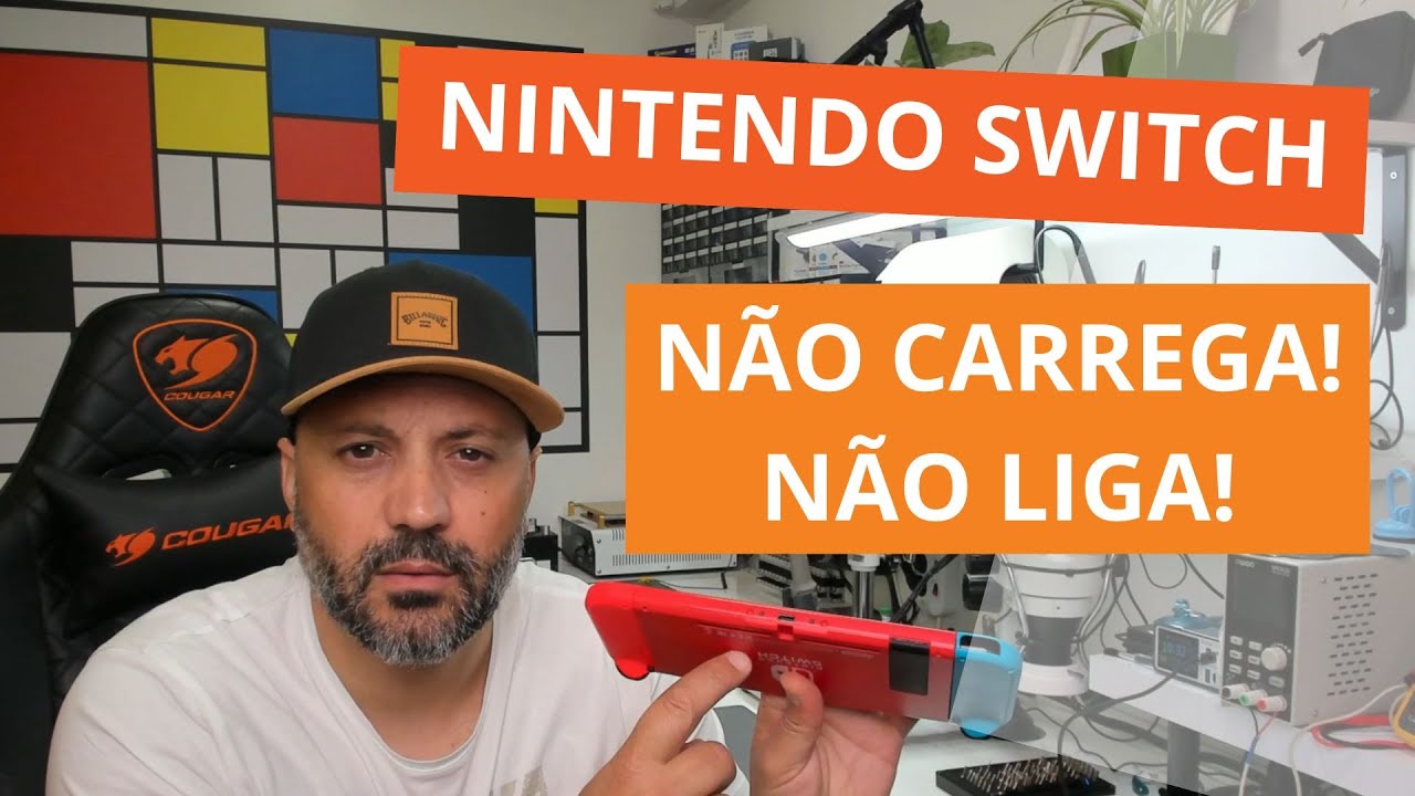 Nintendo Switch Não Carrega! Não Liga! Not Charging! No Power!