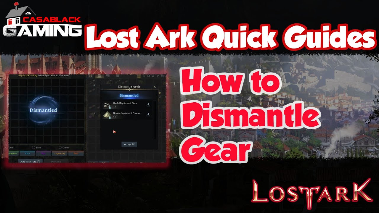 Lost Ark How to Sell or Dismantle Junk In Your Inventory Quick Guide