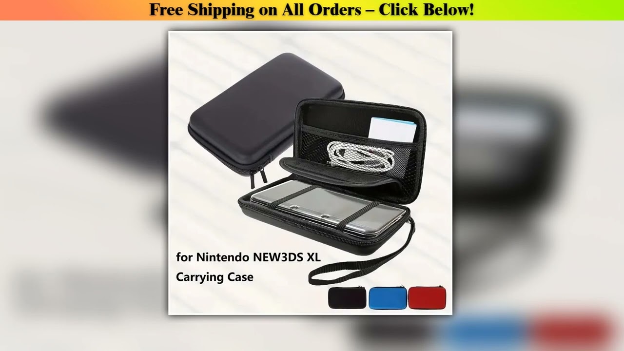 Carrying case storage box for NEW3DS XL NEW3DS LL 3DS XL and 3DS LL console storage bag Everyday Ed