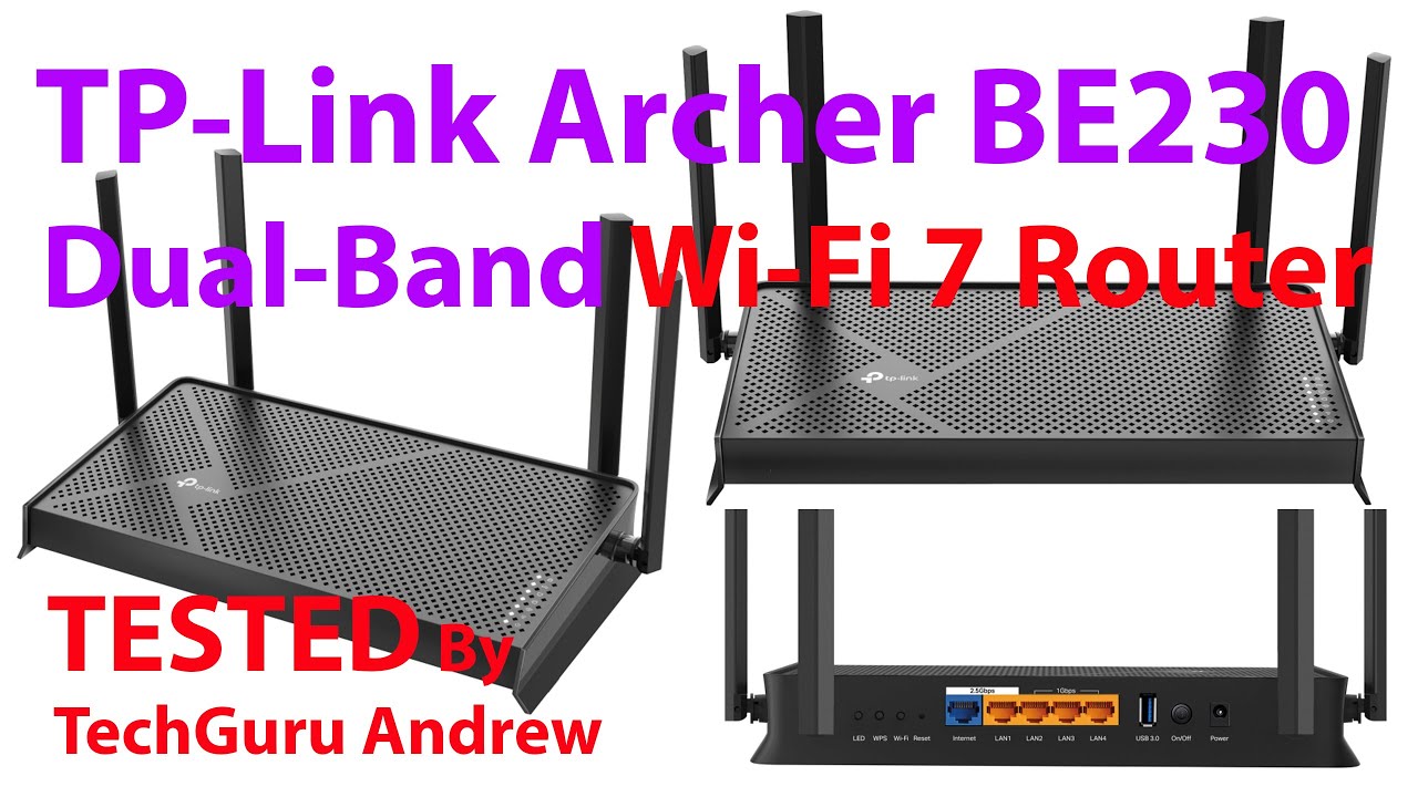 TP-Link Archer BE230 Dual-Band Wi-Fi 7 Router