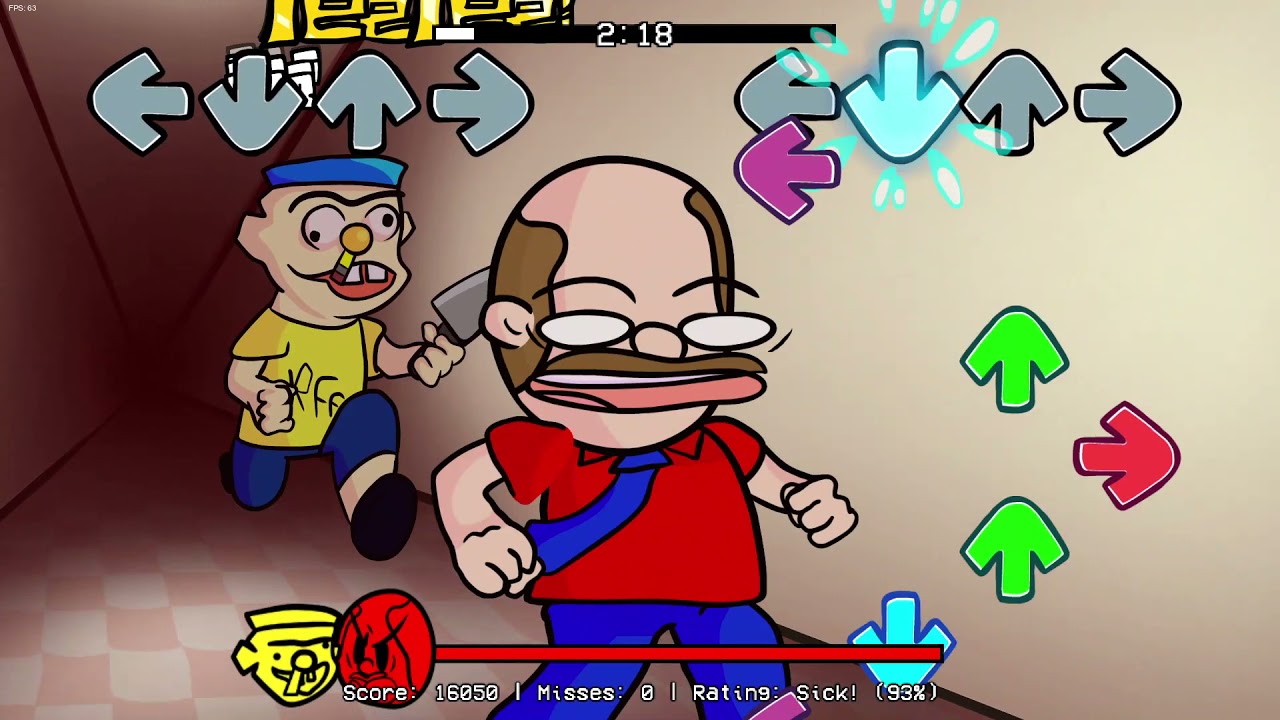 Friday Night Funkin vs jeffy 2.0 drawing jeffy song's (demented and run!!!)