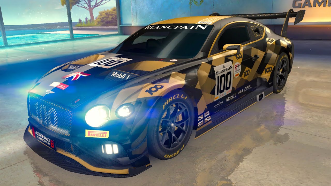 Asphalt 8, ME WINING BENTLEY CONTINENTAL GT3, Azure Coast