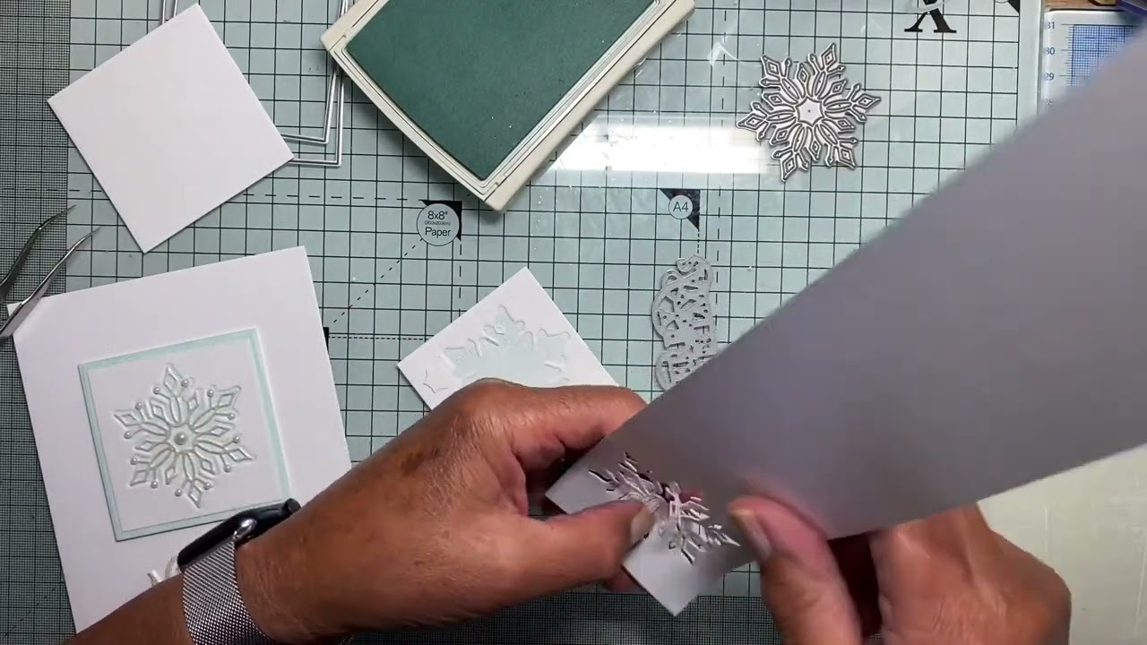 Простая техника высокой печати с использованием штампов