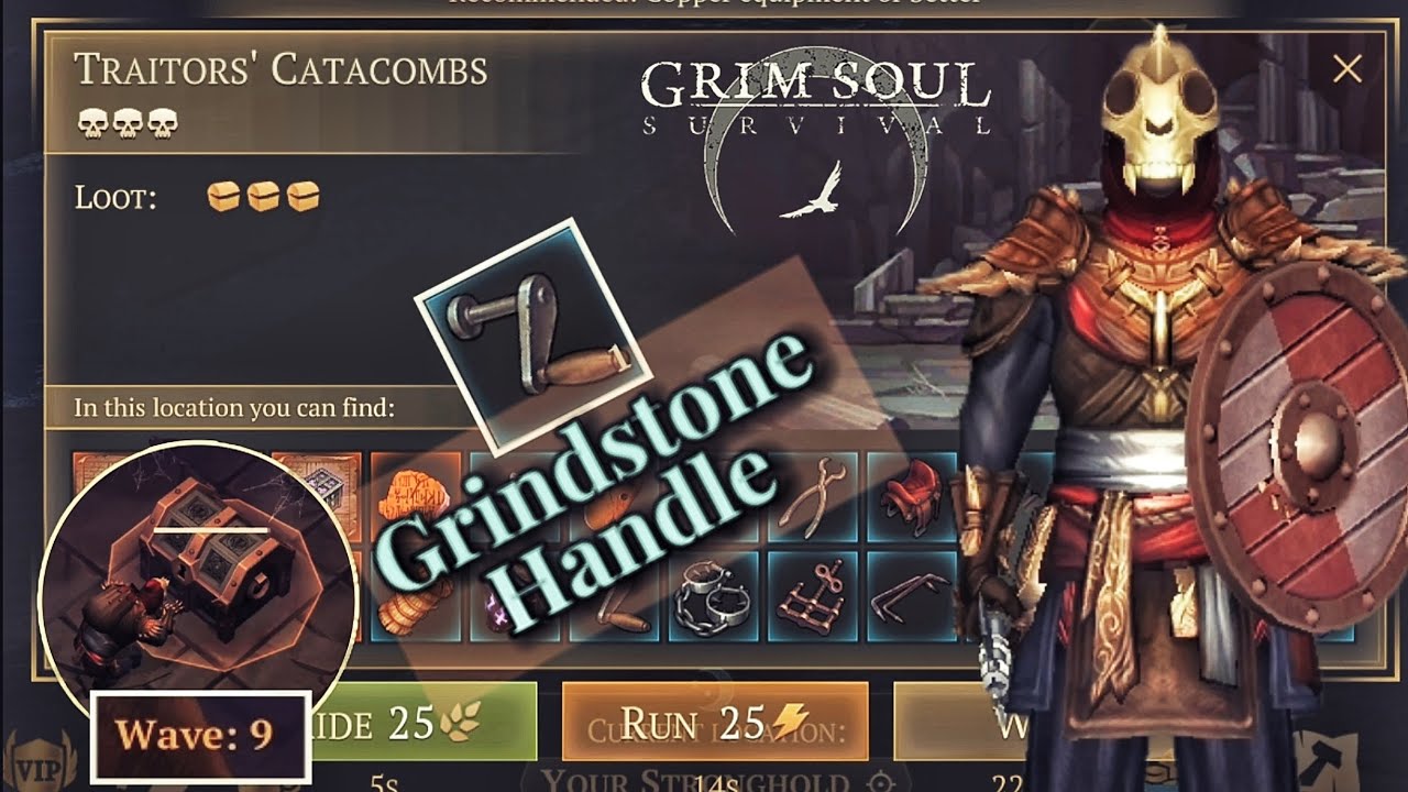 Best Chance To Get Grindstone Handle From Traitor Catacombs { Floor 3 Wave 9}.