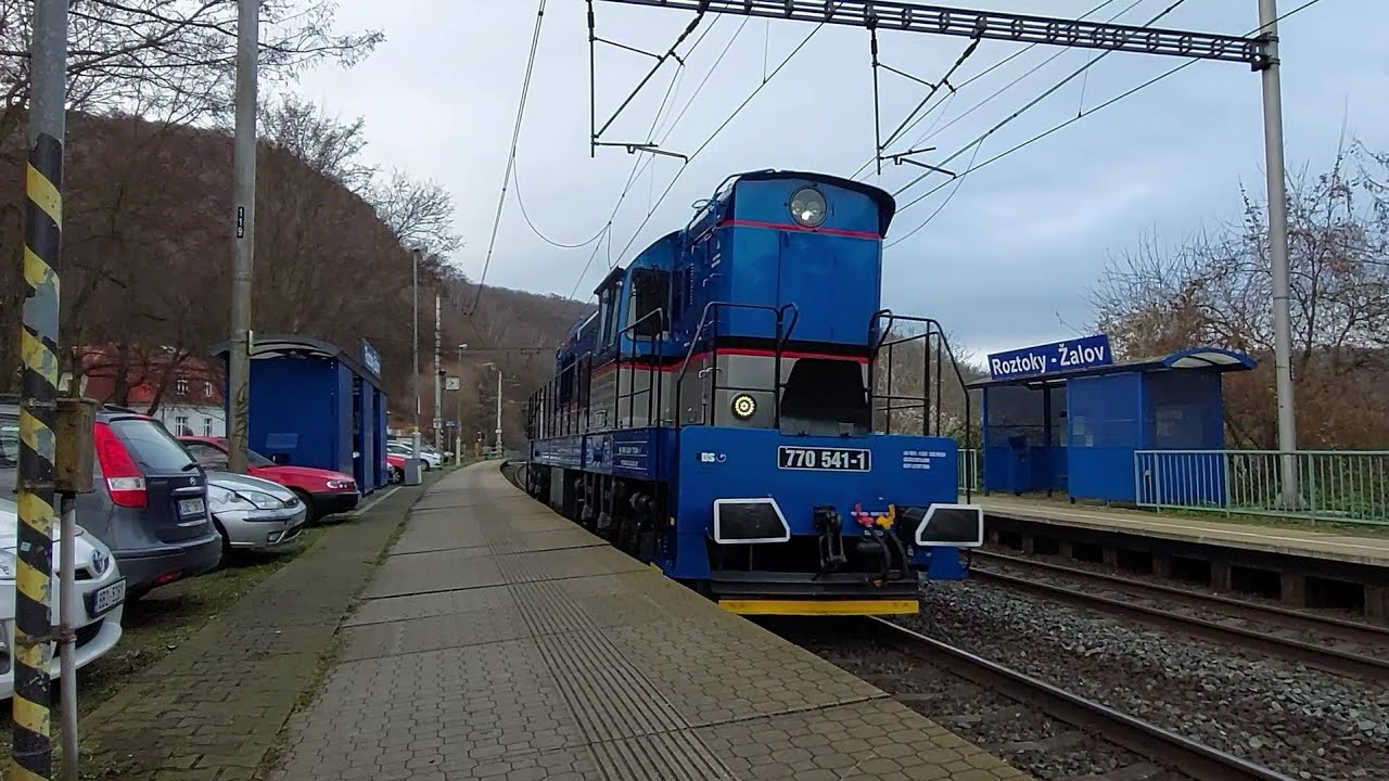 Vlaky Roztoky - Žalov, 15.12.2021 / trainspotting