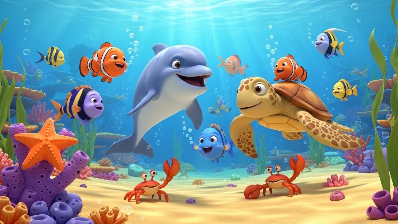 Ocean Animals Hello Song | Fun Sea Animal Song for Toddlers to Sing and Learn