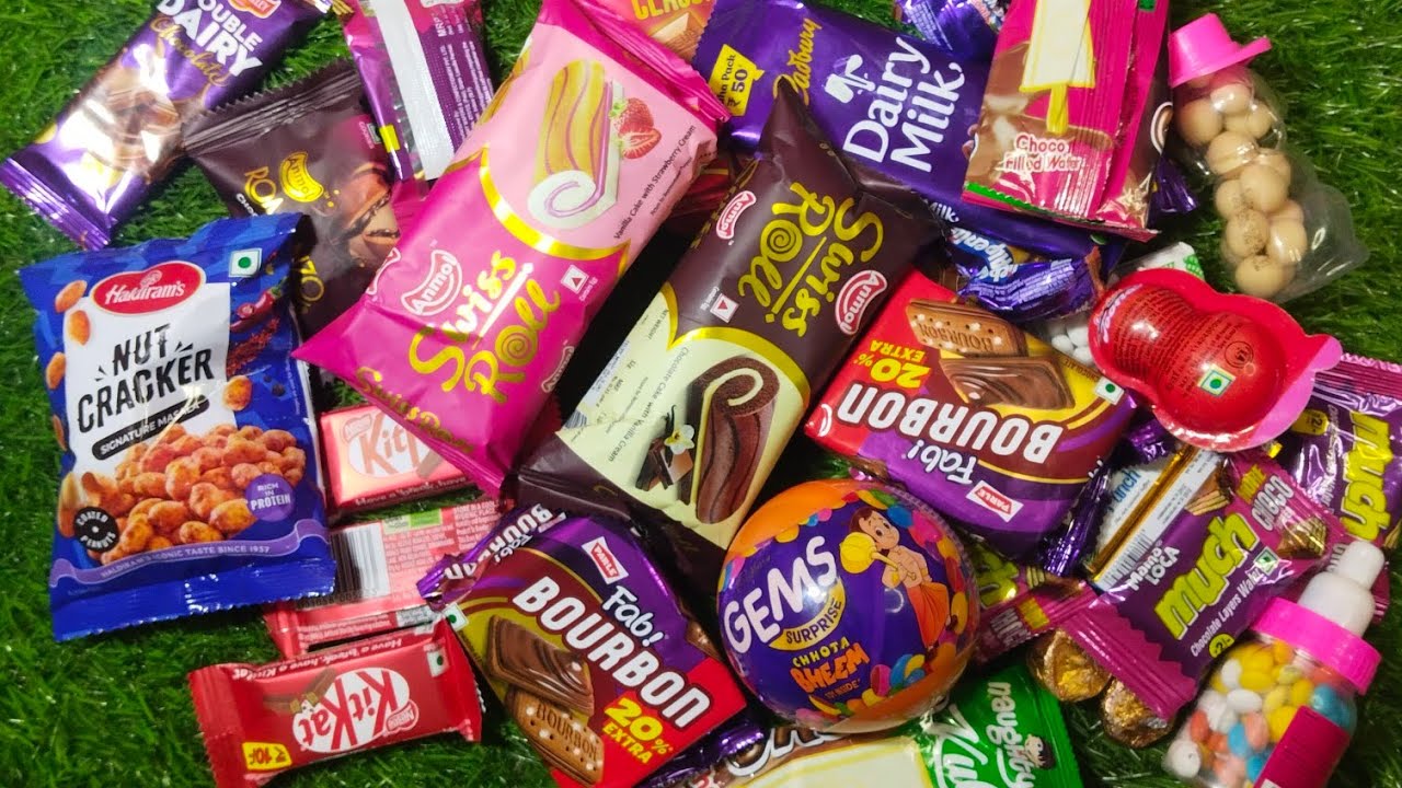 ASMR Video Satisfying Video Candy Chocolate Unboxing ASMR Dairy Milk Lover Rainbow 🍭🍬