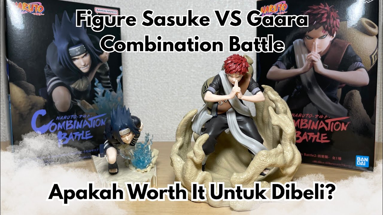 NOSTALGIA BANGET 🔥KEREN TAPI KOK…UNBOXING AND REVIEW FIGURE SASUKE VS GAARA COMBINATION BATTLE 