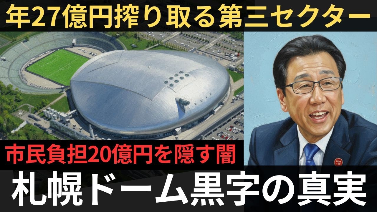【衝撃】札幌ドーム年20億円の闇！日本ハムを金づる扱いした第三セクターの正体【聞き流し】
