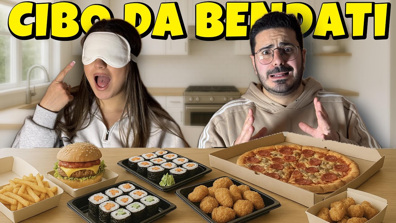 ORDINIAMO CIBO DA BENDATI 😱 cosa sar&agrave; successo?