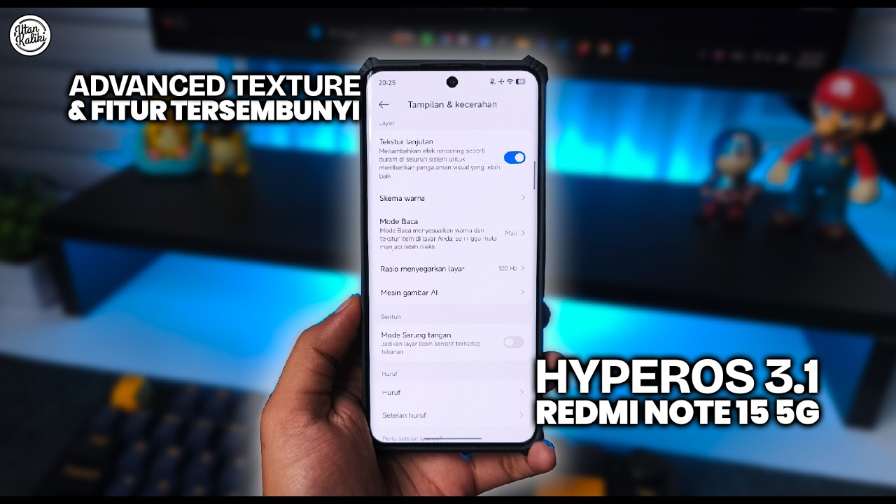 GOKIL! Unlock Fitur Advanced Texture & Recent App Tumpuk HyperOS 3.1 REDMI Note 15 5G!