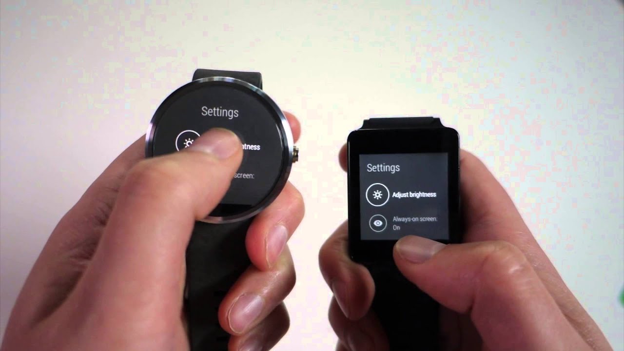 Moto 360 vs. LG G Watch