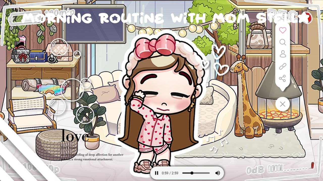 Morning rutine with mom stella! ||Avatar world||asmr?