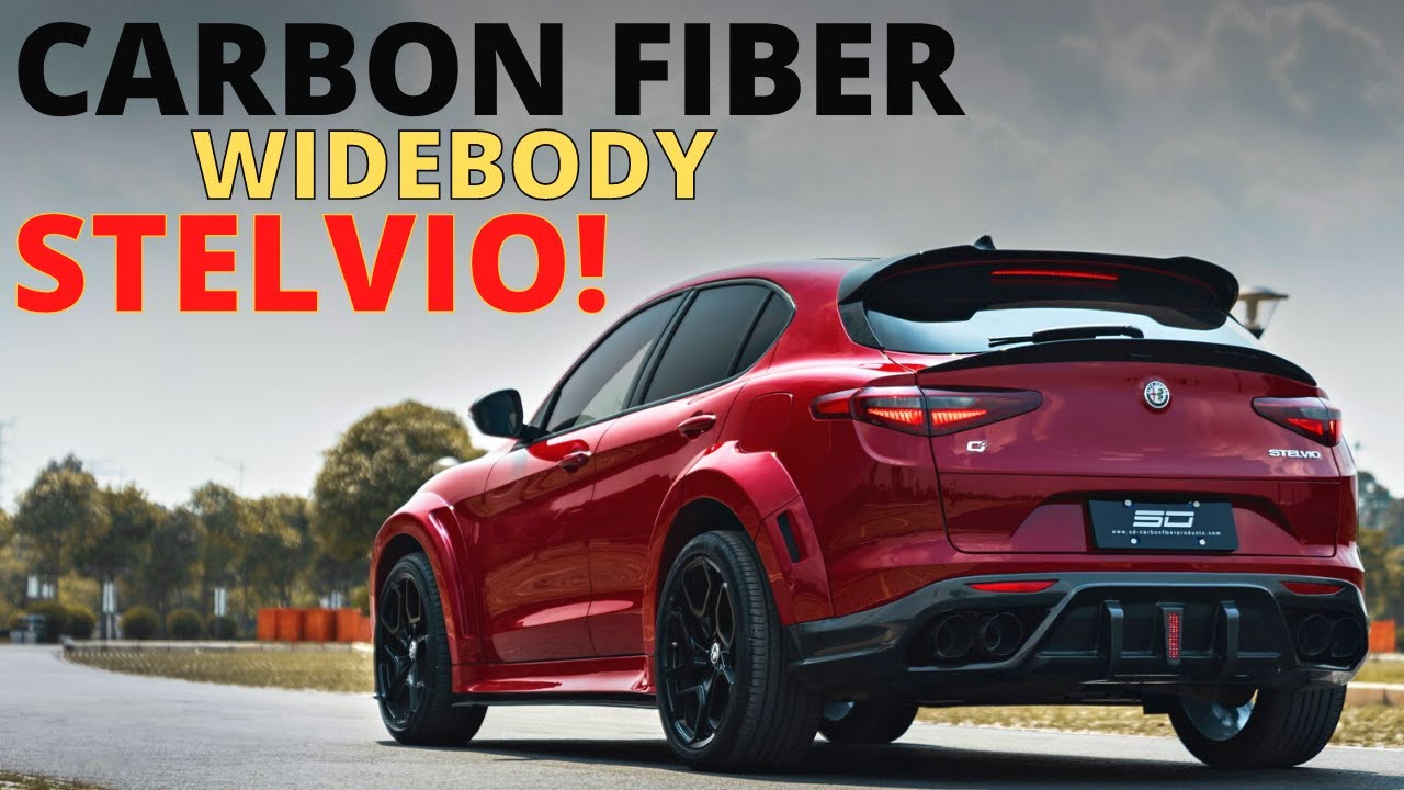 This Alfa Romeo Stelvio Carbon Fiber Widebody Kit SUV Looks Vicious