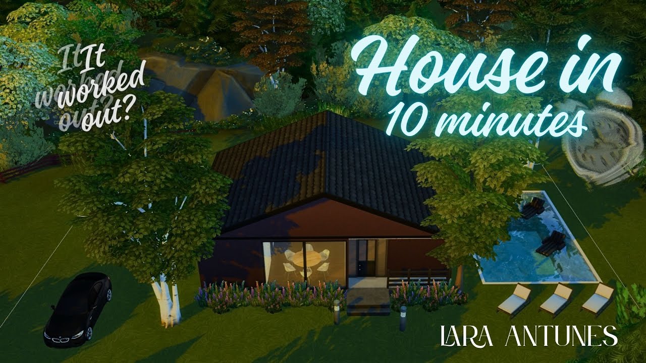 Building a House in 10 Minutes| It worked out? |The Sims 4