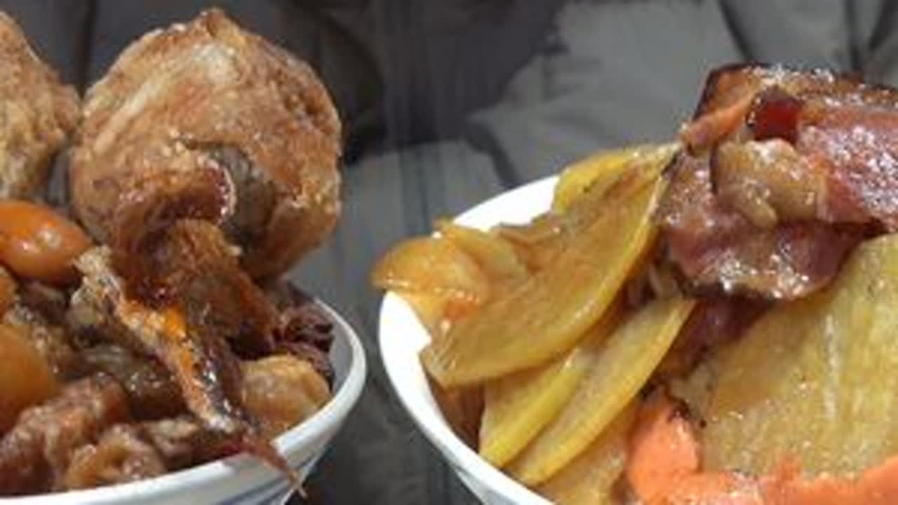 开饭了，上火了来份腊肉土豆盖浇饭，扣碗大丸子，嘎嘎香美得太太 #腊肉 #盖浇饭 #盖浇饭真好吃 #盖浇饭正宗的做法 #土豆 #土豆的神仙吃法