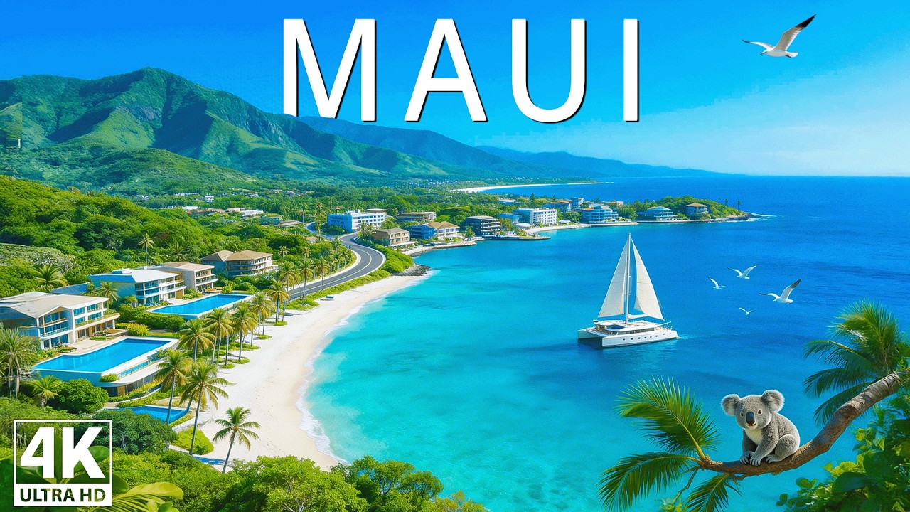 [4K] Maui 2026 🌺 – Emerald Valleys, Waterfalls & Golden Beaches | Hawaiian Island & Deep House Chill