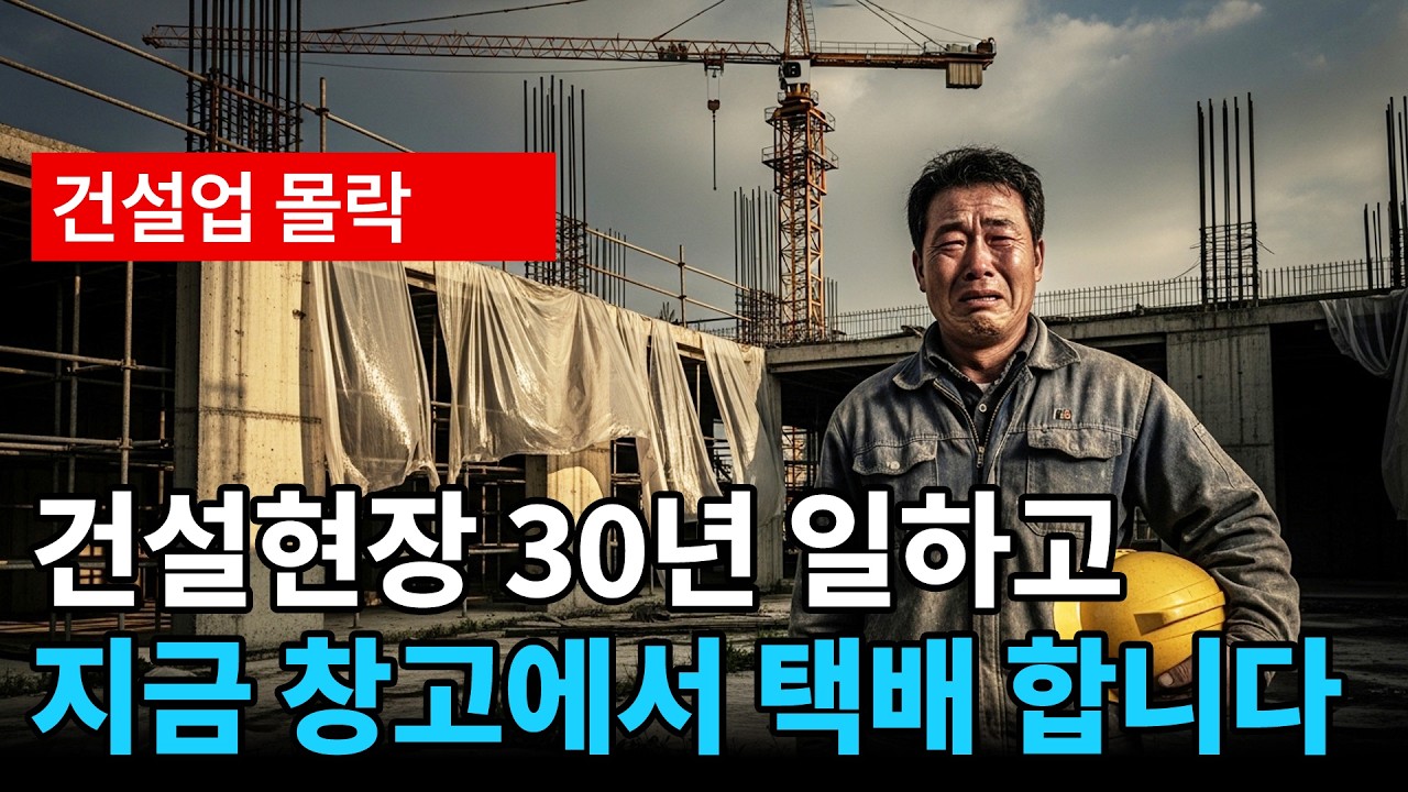 건설현장 30년, 퇴직금 19억 묶이고 직원 38명 다 내보냈습니다, 매일 건설사가 망하는 나라 58세 남자의 실화