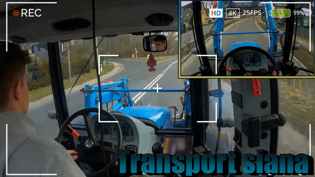 Vlog #3 | Transport siana przez miasto | New Holland T5 i Pronar T026 | Cabview | P.T Agro