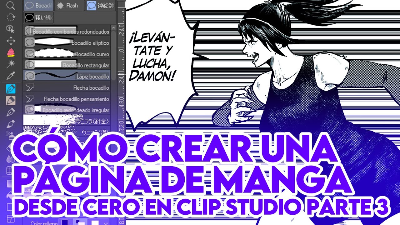 Cómo crear una página de MANGA DESDE CERO, en Clip studio paint parte 3