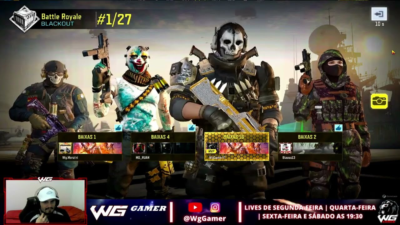 Gameplay INSANA No Battle Royale Mapa BLACKOUT Em Live - Call Of Duty Mobile