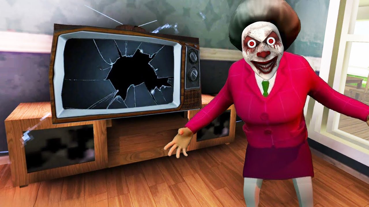 Разбиваем телевизор &mdash; розыгрыш &laquo;Страшная учительница 3D&raquo;