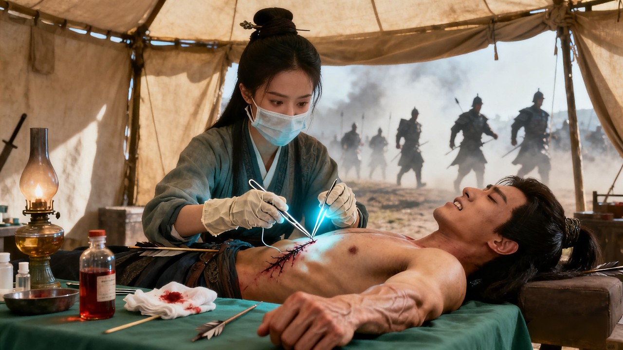 剛穿越來就被塞了個重傷王爺，沒想到她隨手用現代醫術救活轉身開醫館，三日後全城跪求神醫救命，王爺在府中摔杯：她怎麽不來找我了？#短劇 #drama