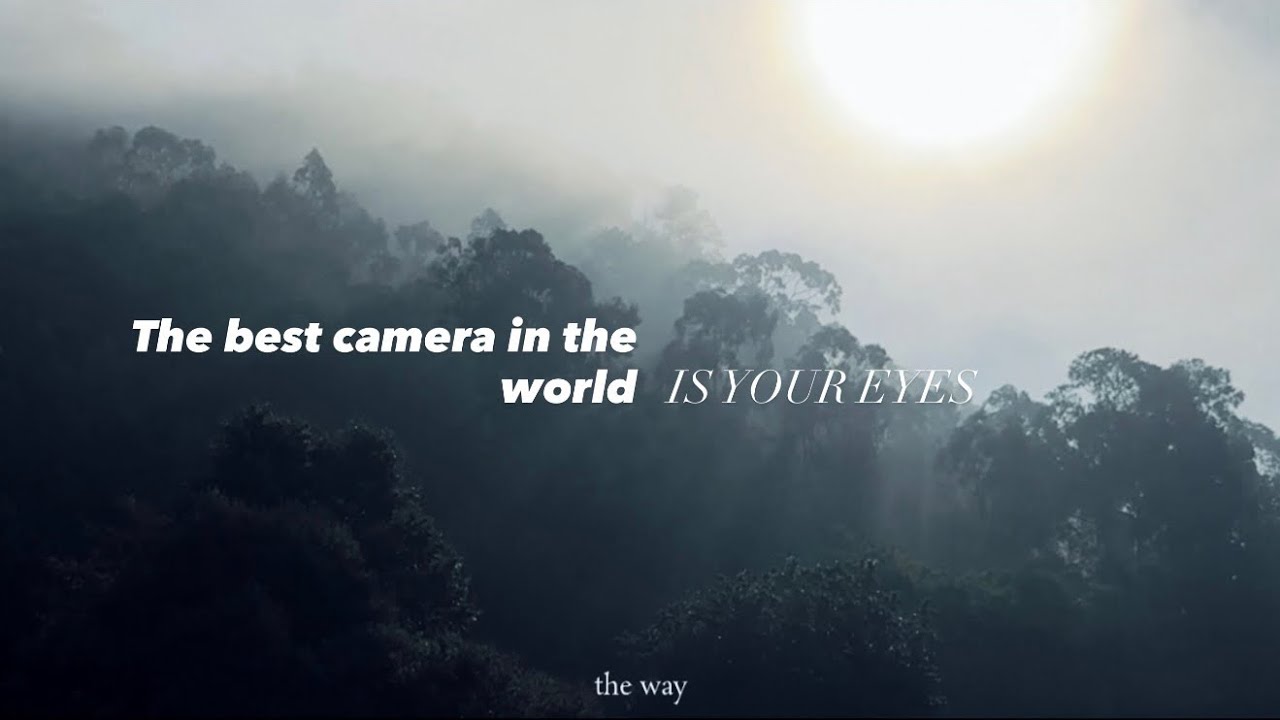 The best camera in the world is your eyes / Лучшая￼ лучшая камера в мире это твои  глаза