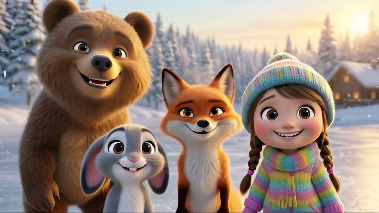 ❄️ Перші Ковзани: Зимова пригода лісових друзів 🐻 Мультики Українською 🇺🇦