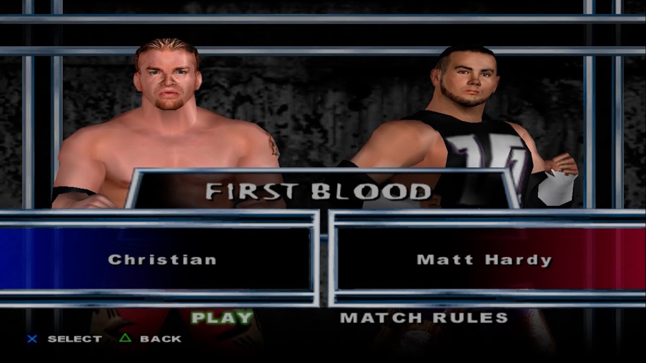 WWE SmackDown! Here Comes the Pain - Christian VS Matt Hardy (FIRST BLOOD)