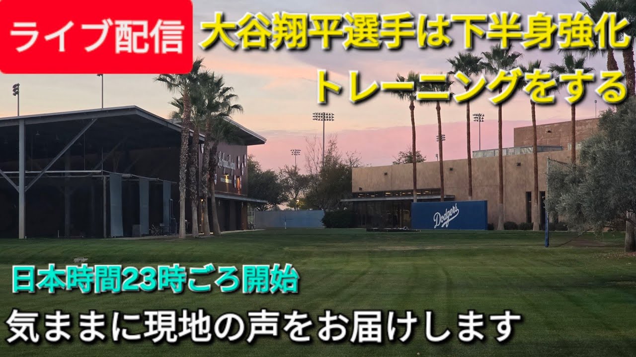 【ライブ配信】大谷翔平選手は下半身強化のトレーニングをする⚾️気ままに現地の声をお届けします⚾️Shinsuke Handyman がライブ配信中！