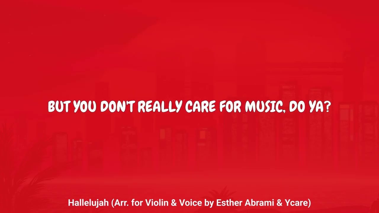 Esther Abrami - Hallelujah (Arr. for Violin & Voice by Esther Abrami & Ycare) (Lyrics)