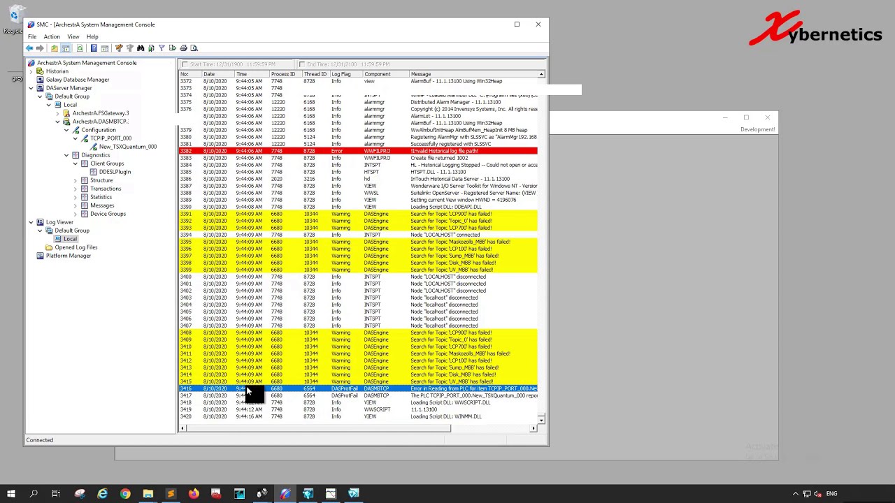 Archestra DA Server MBTCP — настройка и сопоставление тегов ПЛК — ЧАСТЬ 2