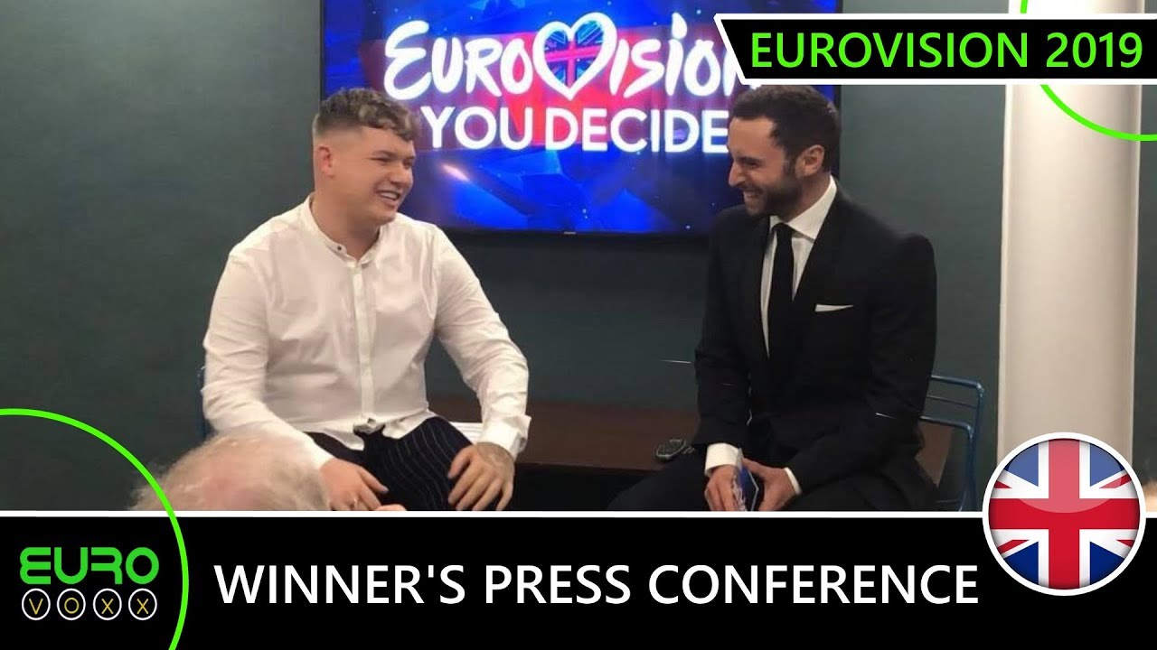 WINNER'S PRESS CONFERENCE: Michael Rice & M&aring;ns Zelmerl&ouml;w (United Kingdom Eurovision 2019)