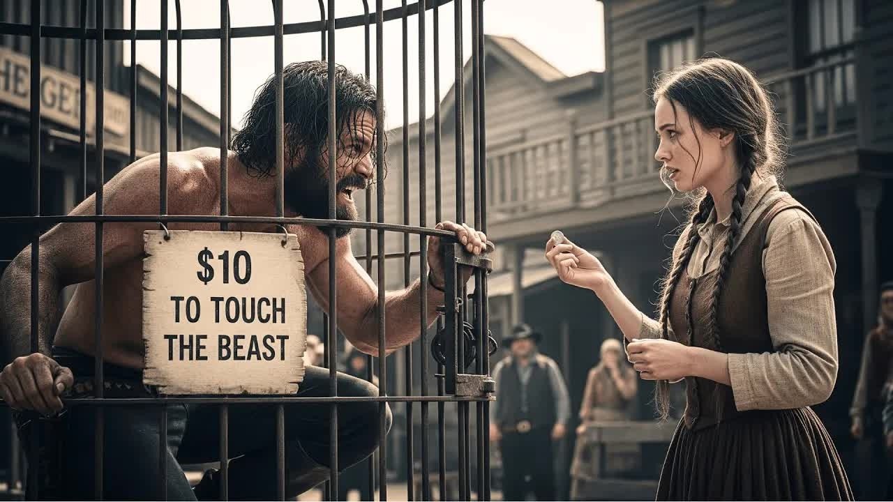 Tutti lo credevano una bestia in gabbia — finché una vedova non lo comprò per una fede