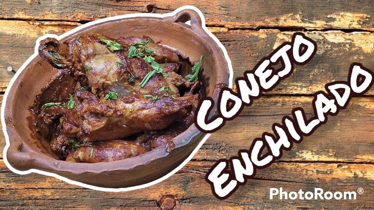 Conejo Enchilado Típico Mexicano