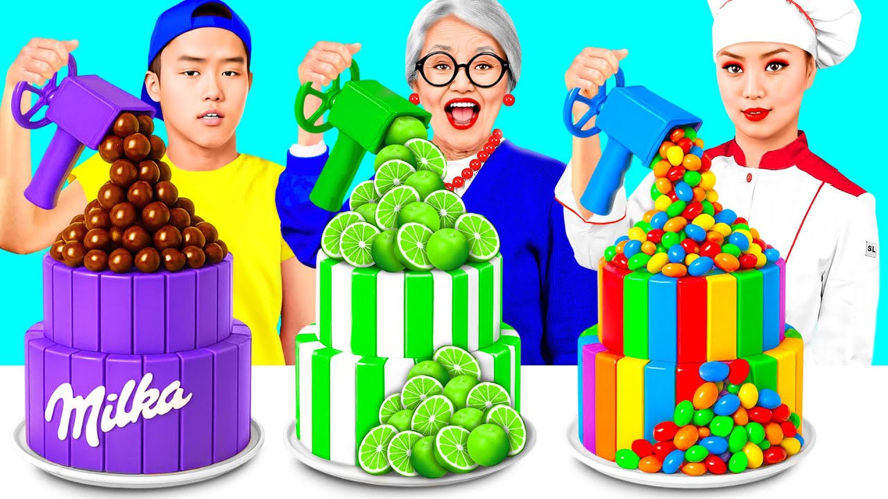 自分 vs おばあちゃんの料理チャレンジ | クールな食べ物のトリック Toon Toon