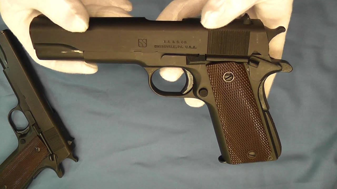 WW 2 Union Switch & Signal Model 1911A1 Pistol .45 ACP