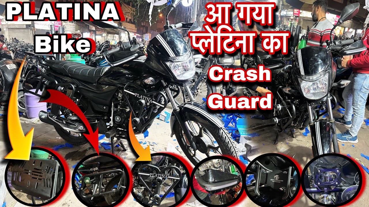 PLATINA Bike 🚀🏍️ka Crash Guard Full Modified 🛠️🔩⚙️accessories💯👌🏼