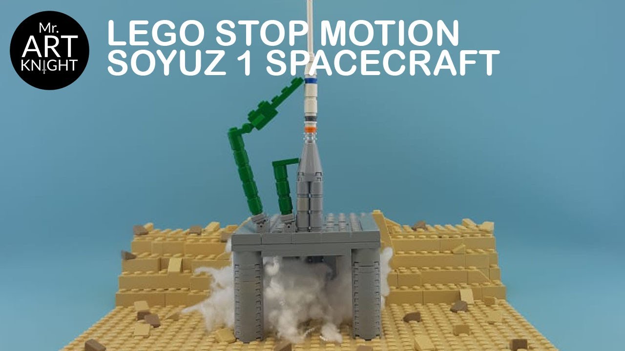 Mini LEGO Soyuz 1 Spacecraft Parachute Failure