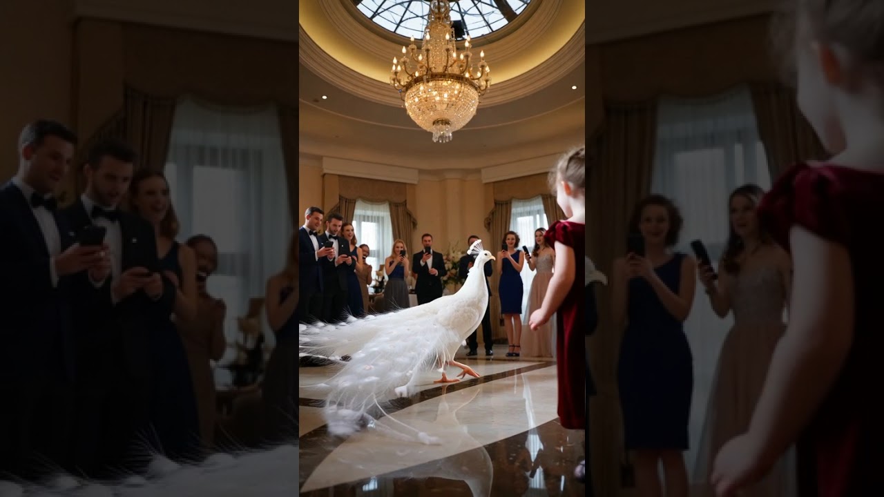 A White Peacock Surprises Guests in a5-Star Hotel 