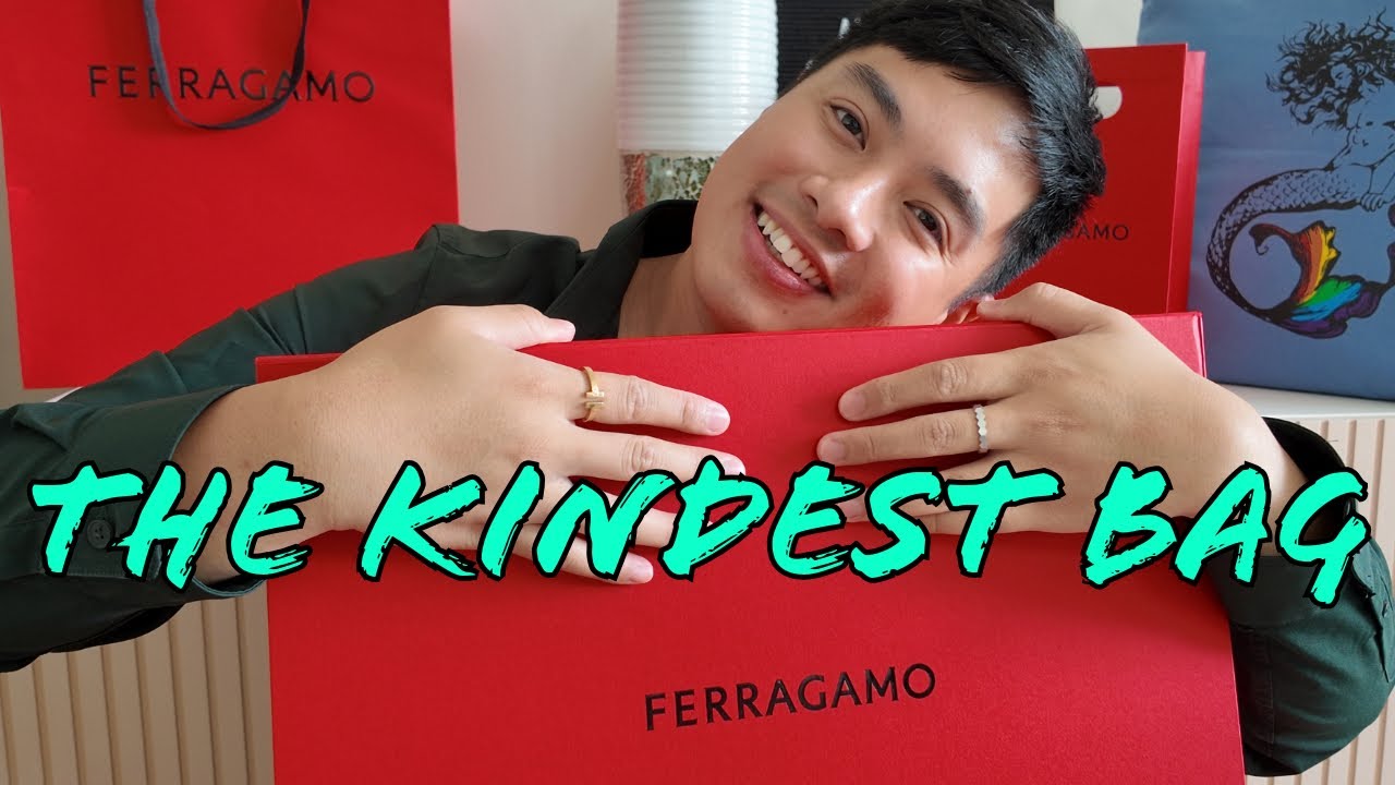 Ferragamo Hug Soft Bag Pouch Unboxing - Stepping Into a World of Color