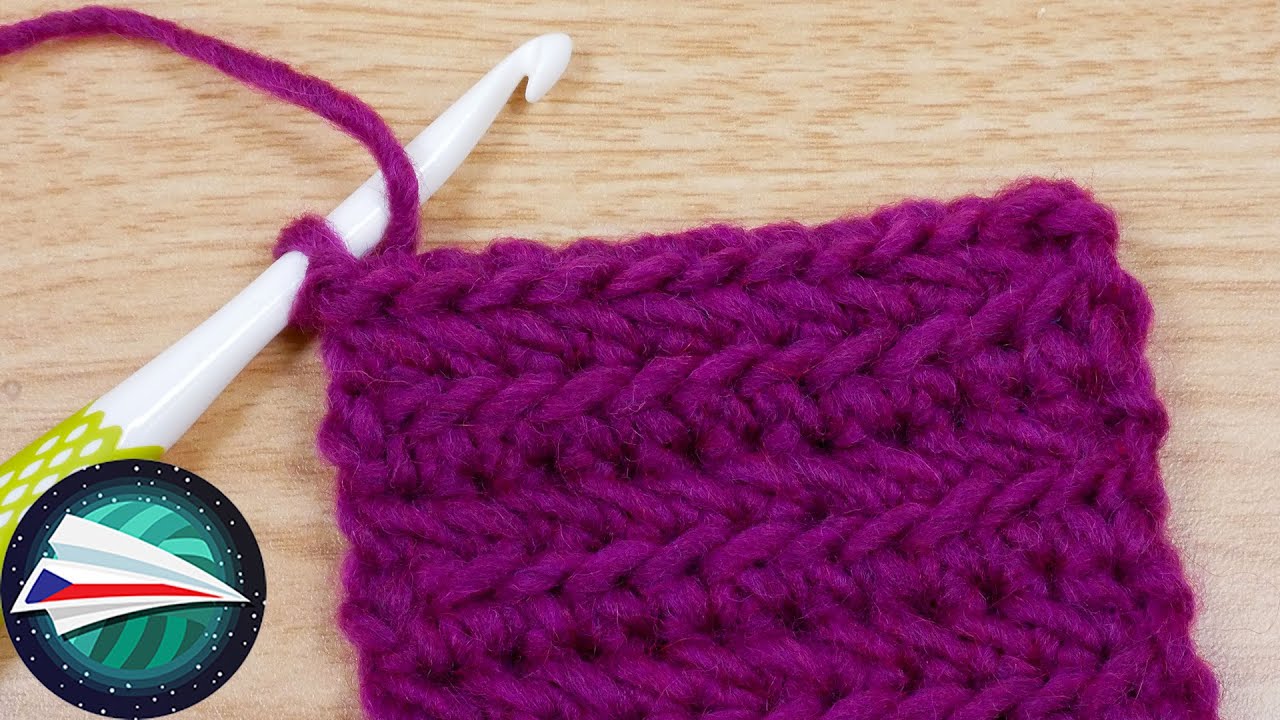 Háčkování | návod na háčkování jednoduchými háčkovanými oky | nápad na vzor rybí kosti