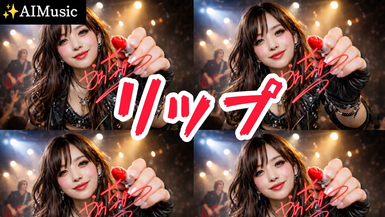 【AI音楽】リップ（MusicVideo）｜衝動が走るアップテンポJ-ROCK