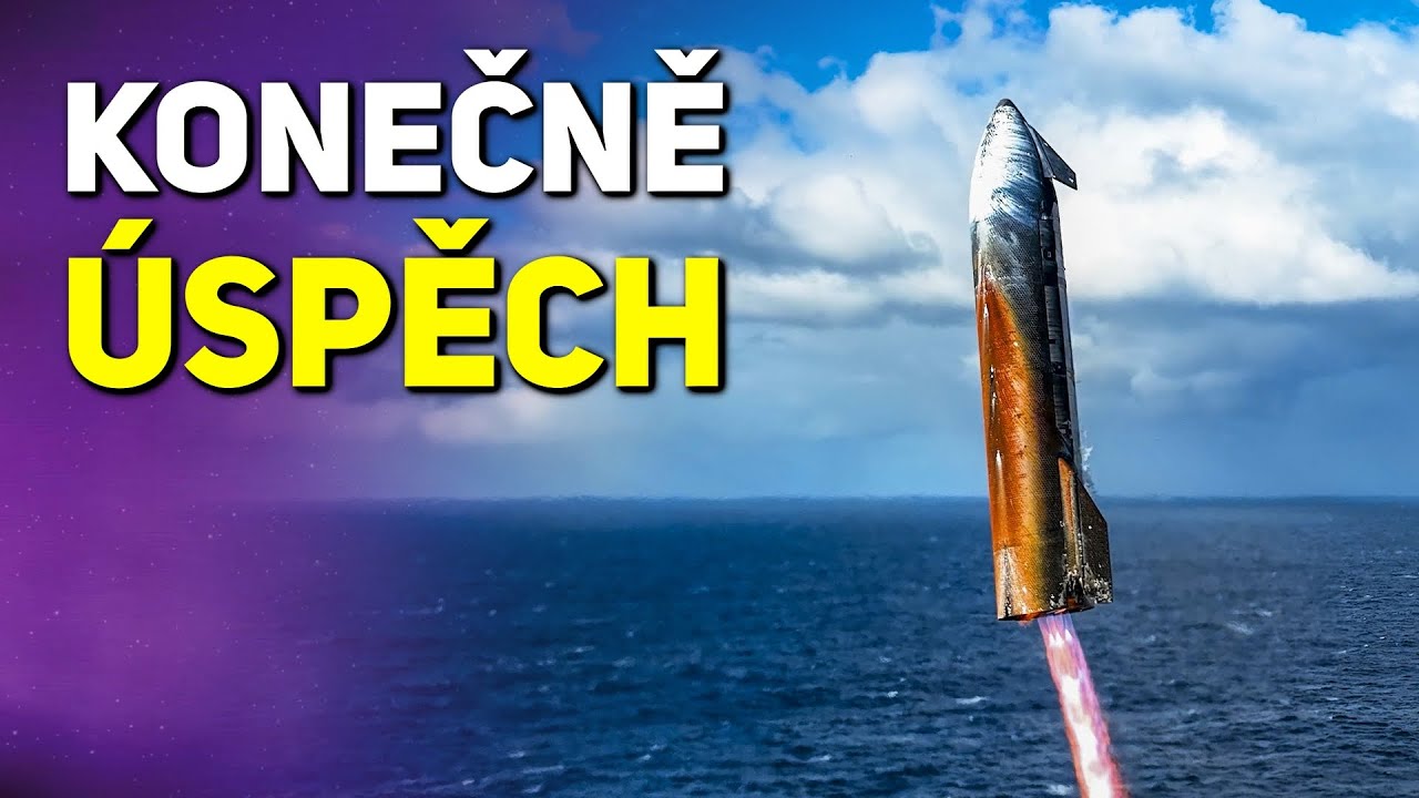 Trápení skončilo: Starship vypustila makety Starlinků a přistála do oceánu