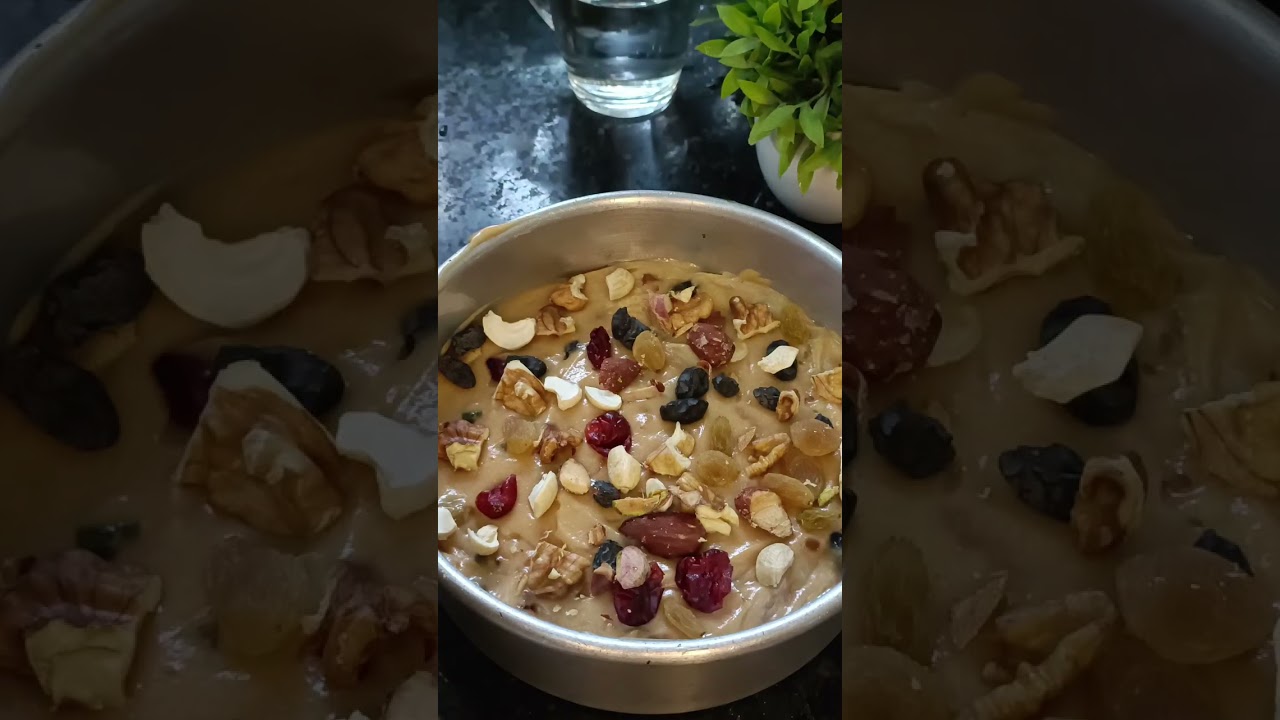 Fruits and nuts cake/ plum cake 