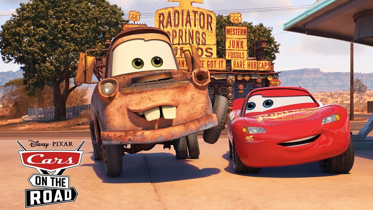 Mater and Lightning McQueen Go on a Road Trip | Cars on the Road | Pixar Cars | @disneyjr