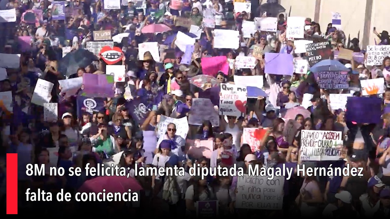 8M no se felicita; lamenta diputada Magaly Hernández falta de conciencia