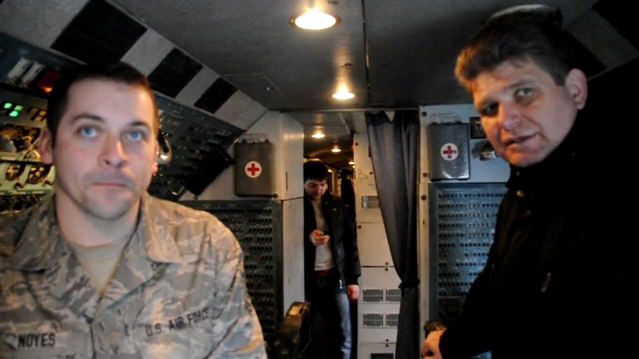 Antonov 225 Rare Cockpit interview with flight engineer in Bangor, Me